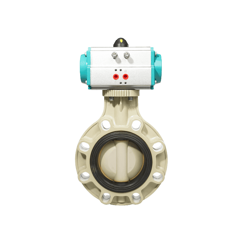 β--PPH Pneumatic Butterfly Valve