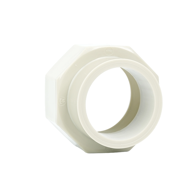 β-PPH Internal Thread Straight Short Butt-Weld Fitting