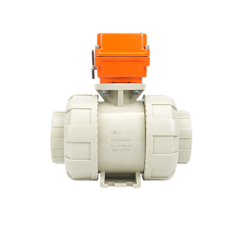 β--PPH Electric Double Union Ball Valve